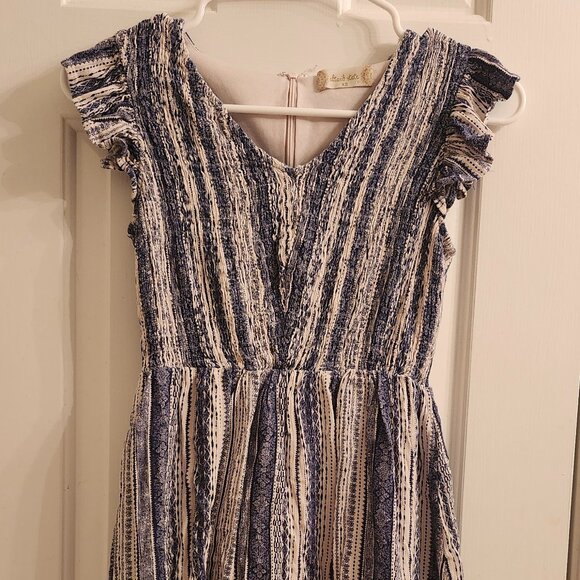 Altar'd State Blue Striped Mini Dress XS - Picture 1 of 2